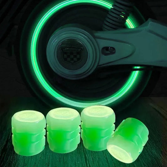 Tappi Valvola Luminosi Fluorescenti – Decorazione Cerchi per Auto, Moto e Bici
