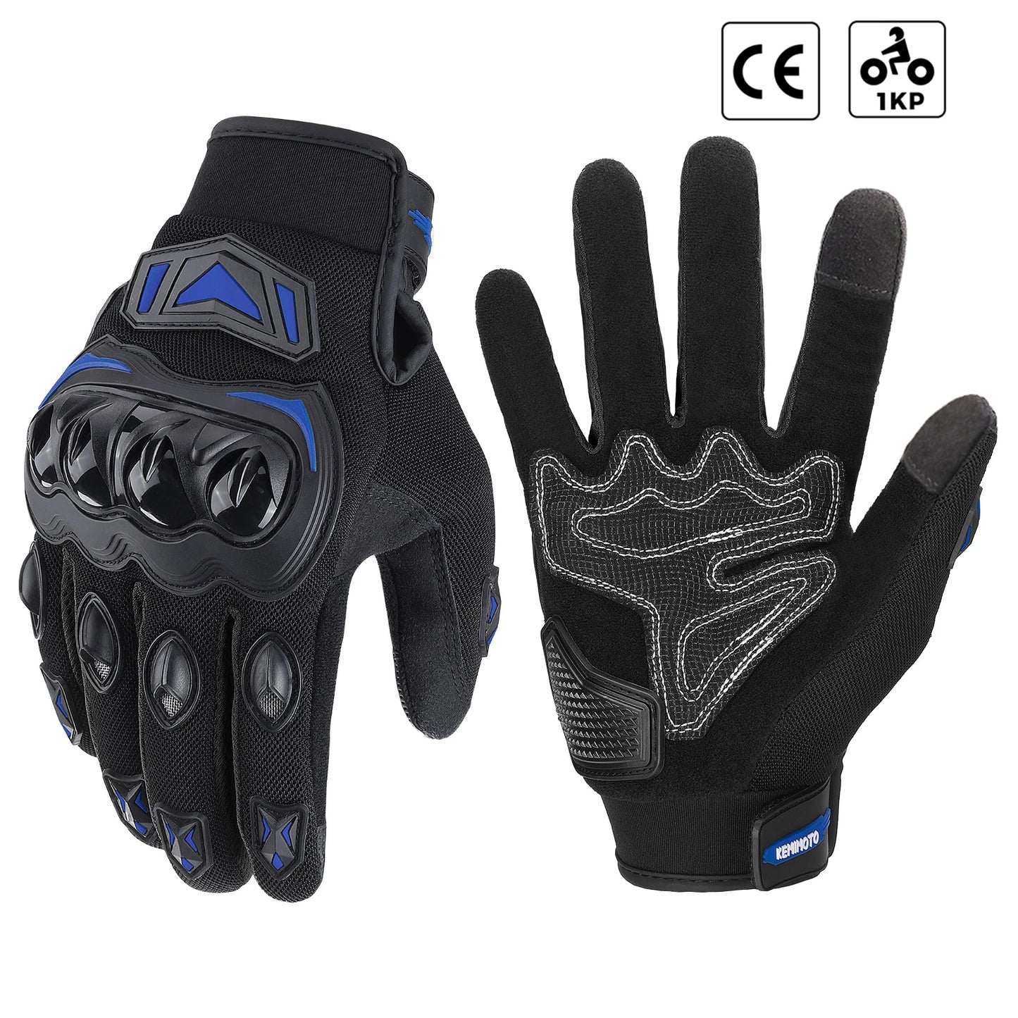 KEMITOUR Guanti Moto Estivi Touch Screen CE – Protezione MTB per Uomo e Donna