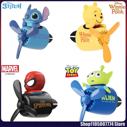 Profumatore Auto Personaggi Cartoon – Stitch, Spiderman, Alieno | Decorazione Bocchetta Aria