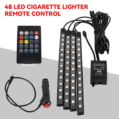 Car Ambient LED Lights 36/48/72 LED – Wireless Remote Control and RGB App