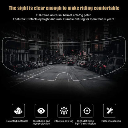 Pellicola Anti-Appannamento per Visiera Casco Moto – Nano Coating Antipioggia Universale