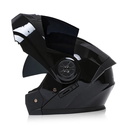 BLD Casco Moto Modulare Doppia Visiera – Flip Up Integrale per Motocross e Racing, Uomo e Donna