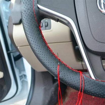 Coprivolante Auto DIY da Cucire – Pelle Artificiale con Ago e Filo, 3 Colori, 38cm