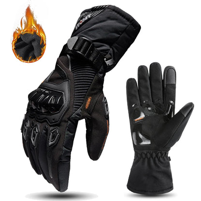HEROBIKER Guanti Moto Invernali Impermeabili – Touch Screen Antivento per Motocross Uomo Donna