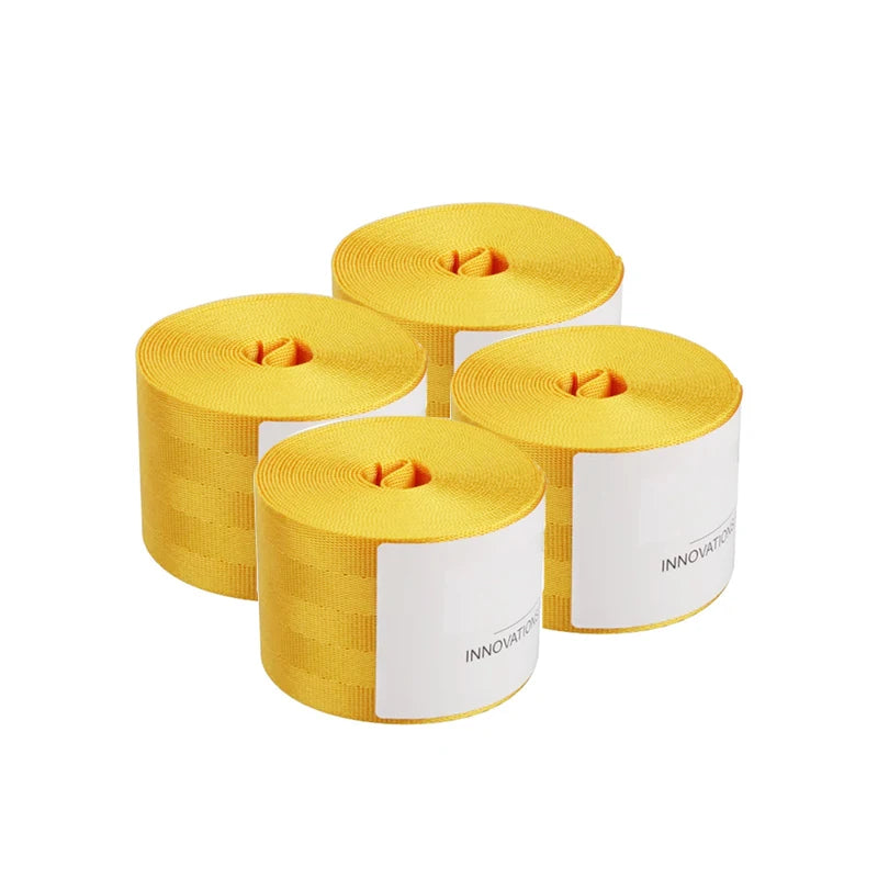 Kit 4 Cinture di Sicurezza Auto Universali 3,6M – Poliestere Rinforzato, Multicolore