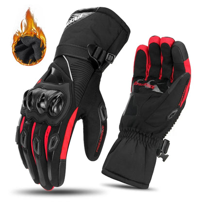 HEROBIKER Guanti Moto Invernali Impermeabili – Touch Screen Antivento per Motocross Uomo Donna