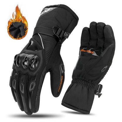 HEROBIKER Guanti Moto Invernali Impermeabili – Touch Screen Antivento per Motocross Uomo Donna