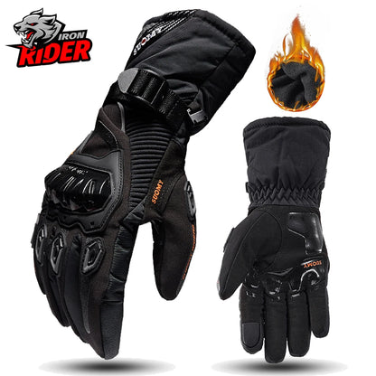 HEROBIKER Guanti Moto Invernali Impermeabili – Touch Screen Antivento per Motocross Uomo Donna