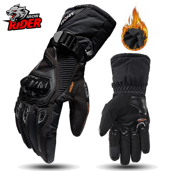 HEROBIKER Guanti Moto Invernali Impermeabili – Touch Screen Antivento per Motocross Uomo Donna