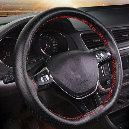 Coprivolante Auto DIY da Cucire – Pelle Artificiale con Ago e Filo, 3 Colori, 38cm