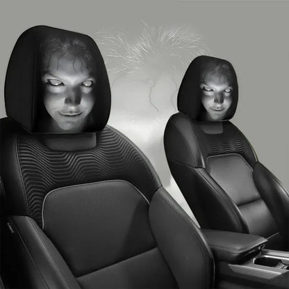Coprisedile Poggiatesta Auto Halloween – 2 Pezzi Universali Elastici