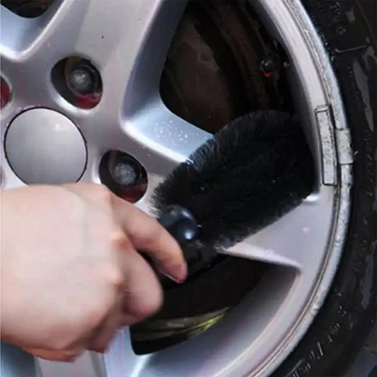 Spazzola Professionale Pulizia Cerchi e Pneumatici Auto – Microfibra Bagnato e Asciutto