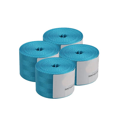 Kit 4 Cinture di Sicurezza Auto Universali 3,6M – Poliestere Rinforzato, Multicolore