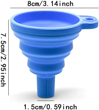 Imbuto Motore Auto in Silicone Pieghevole – Universale per Olio, Carburante e Liquidi