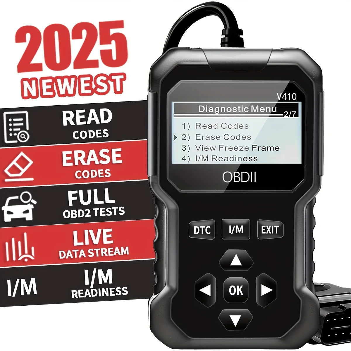 Scanner OBD2 Diagnostico Auto – Lettore Codici Errore Motore per Tutte le Auto dal 1996