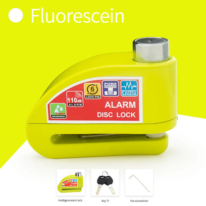 Lucchetto Antifurto con Allarme per Moto e Bici – Disco Freno in Lega di Alluminio