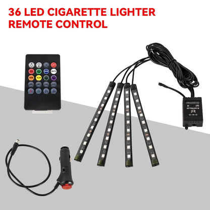 Car Ambient LED Lights 36/48/72 LED – Wireless Remote Control and RGB App