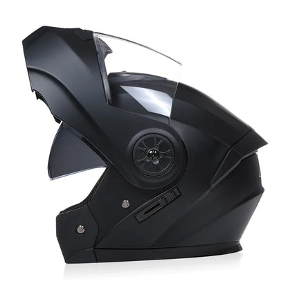 BLD Casco Moto Modulare Doppia Visiera – Flip Up Integrale per Motocross e Racing, Uomo e Donna