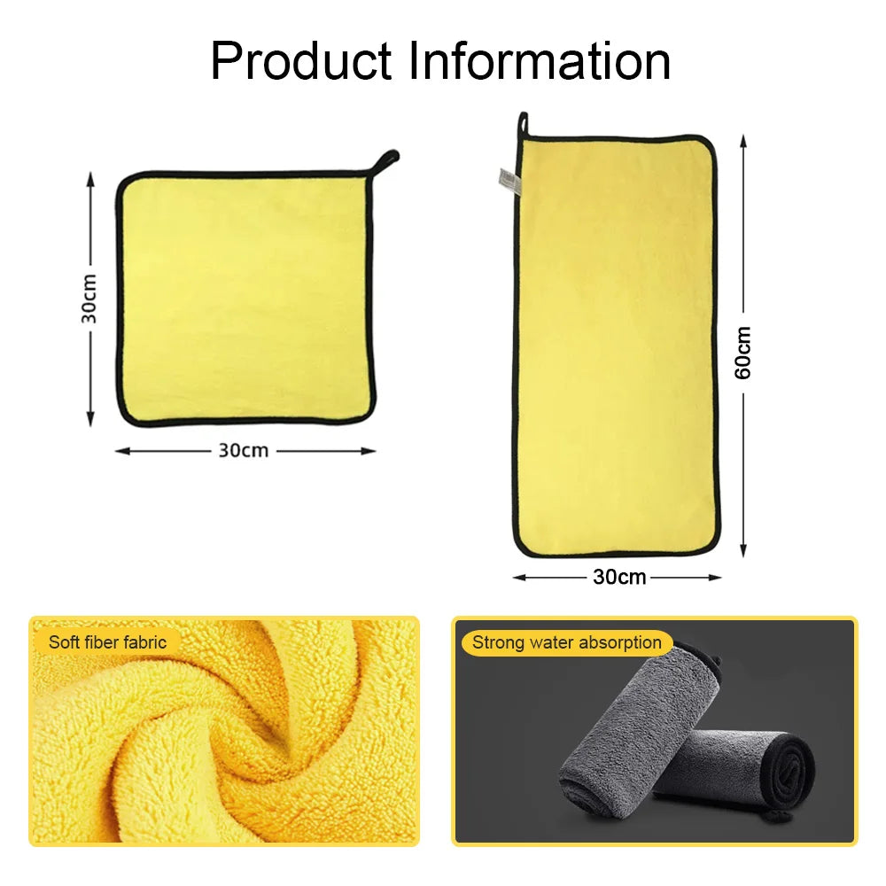 Microfiber Cloth for Car Washing – Drying and Cleaning Bodywork 30x30 / 30x60cm