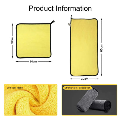 Microfiber Cloth for Car Washing – Drying and Cleaning Bodywork 30x30 / 30x60cm