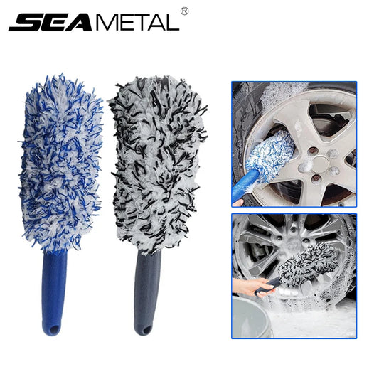 SEAMETAL Spazzola Cerchi Auto in Peluche – Pulizia Professionale Cerchioni e Pneumatici