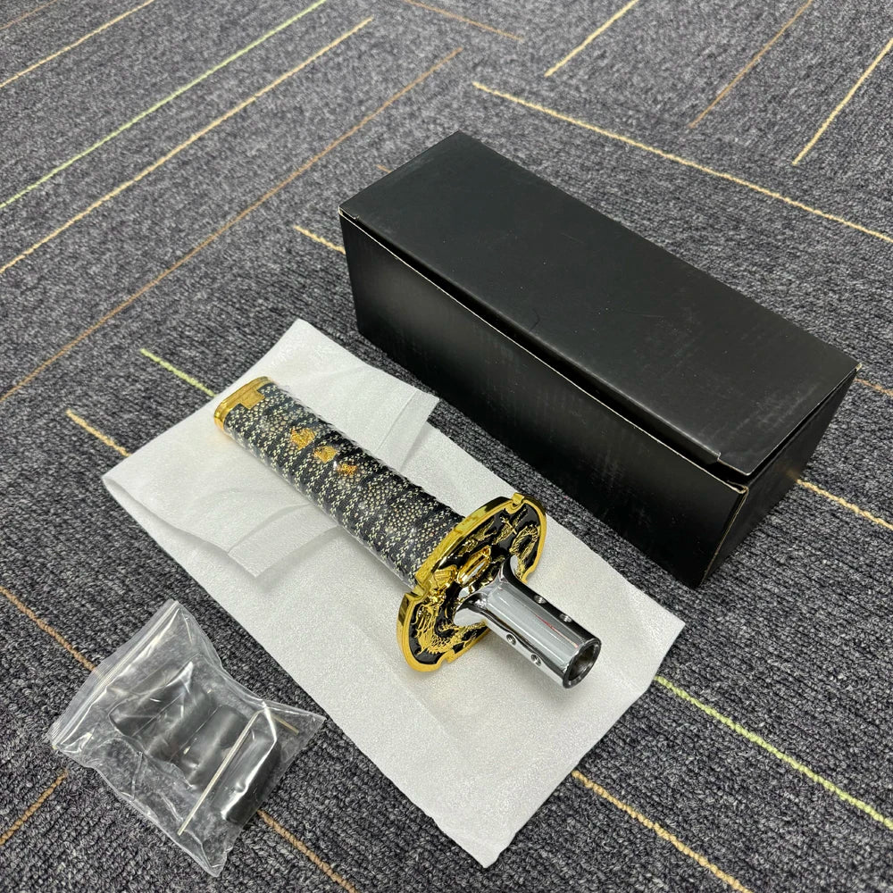 Pomello del Cambio JDM Katana 150mm – Spada Samurai con 4 Adattatori, Universale per Auto Manuale e Automatica