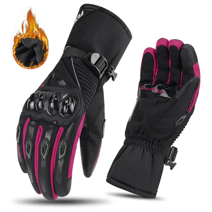 HEROBIKER Guanti Moto Invernali Impermeabili – Touch Screen Antivento per Motocross Uomo Donna