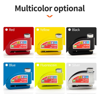 Lucchetto Antifurto con Allarme per Moto e Bici – Disco Freno in Lega di Alluminio