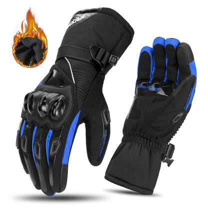 HEROBIKER Guanti Moto Invernali Impermeabili – Touch Screen Antivento per Motocross Uomo Donna