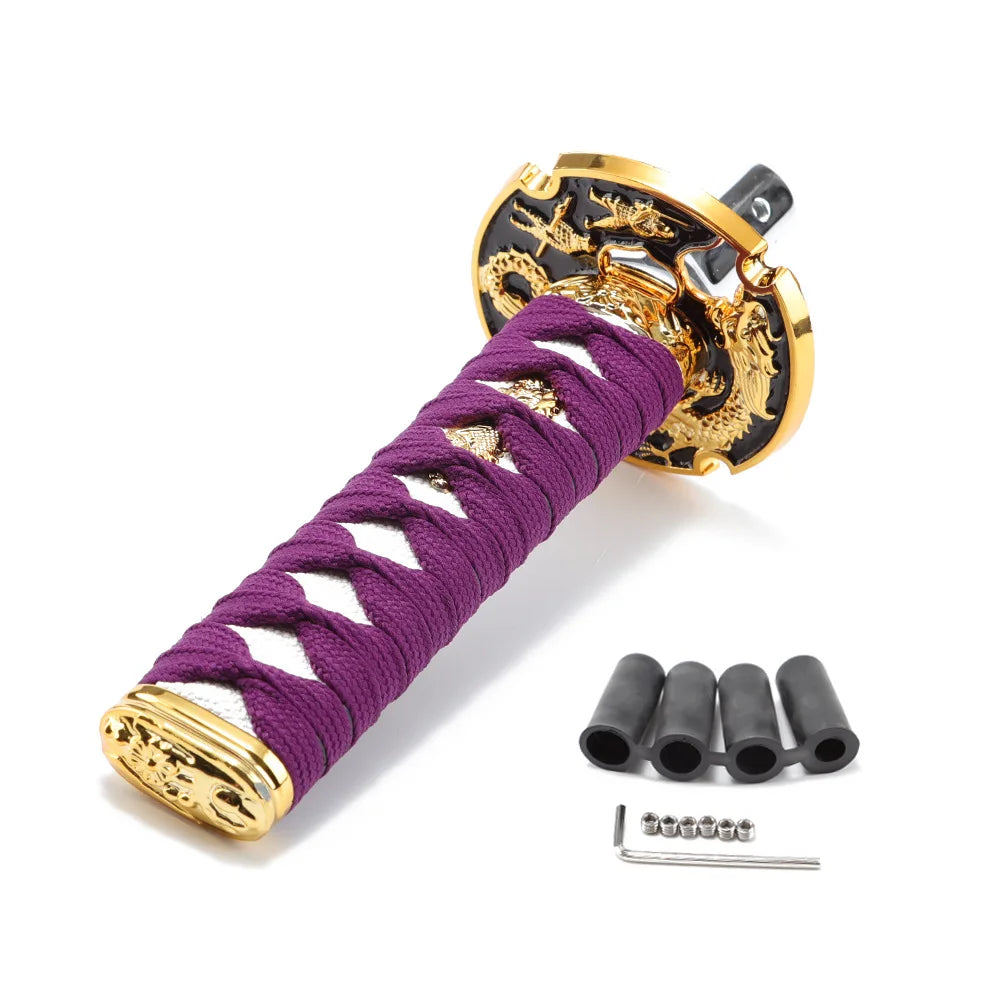 Pomello del Cambio JDM Katana 150mm – Spada Samurai con 4 Adattatori, Universale per Auto Manuale e Automatica