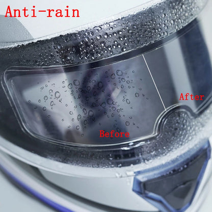 Pellicola Anti-Appannamento per Visiera Casco Moto – Nano Coating Antipioggia Universale