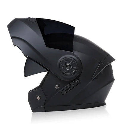 BLD Casco Moto Modulare Doppia Visiera – Flip Up Integrale per Motocross e Racing, Uomo e Donna