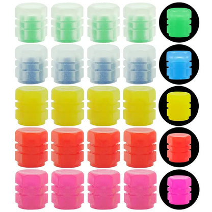 Tappi Valvola Luminosi Fluorescenti – Decorazione Cerchi per Auto, Moto e Bici