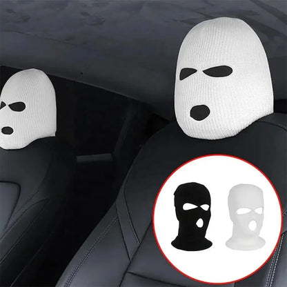 Coprisedile Poggiatesta Auto Ski Mask – 3 Fori Antidust Divertente