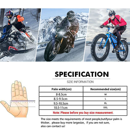HEROBIKER Guanti Moto Invernali Impermeabili – Touch Screen Antivento per Motocross Uomo Donna