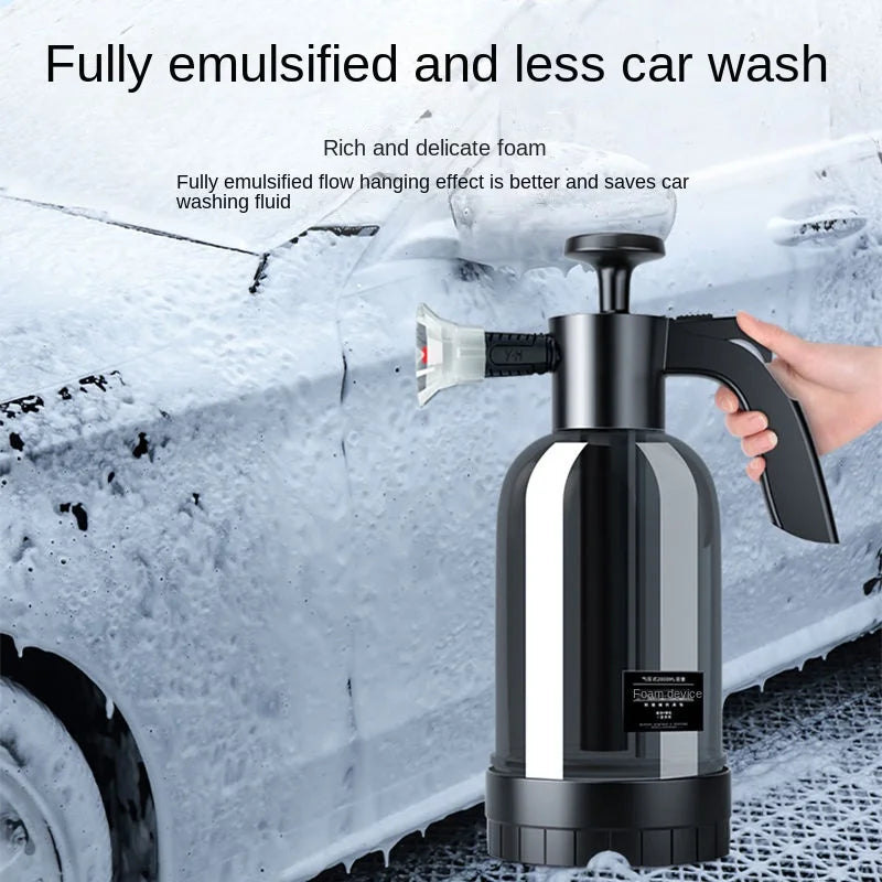 Spruzzatore Schiuma a Pompa 2L – 3 Ugelli per Lavaggio Auto e Pulizia Vetri