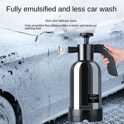 Spruzzatore Schiuma a Pompa 2L – 3 Ugelli per Lavaggio Auto e Pulizia Vetri