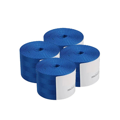 Kit 4 Cinture di Sicurezza Auto Universali 3,6M – Poliestere Rinforzato, Multicolore