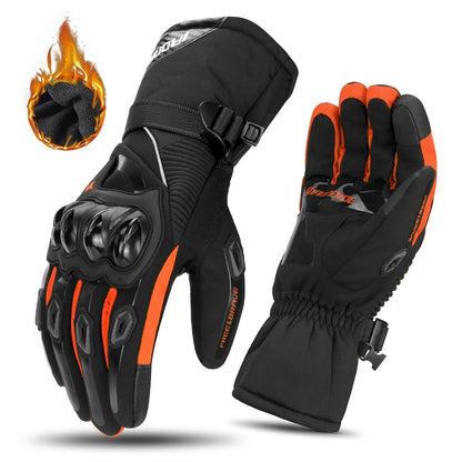 HEROBIKER Guanti Moto Invernali Impermeabili – Touch Screen Antivento per Motocross Uomo Donna