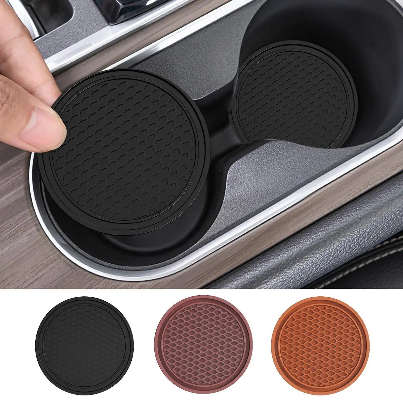 Portabicchieri Antiscivolo in Silicone per Auto – Inserto Universale per Portabevande
