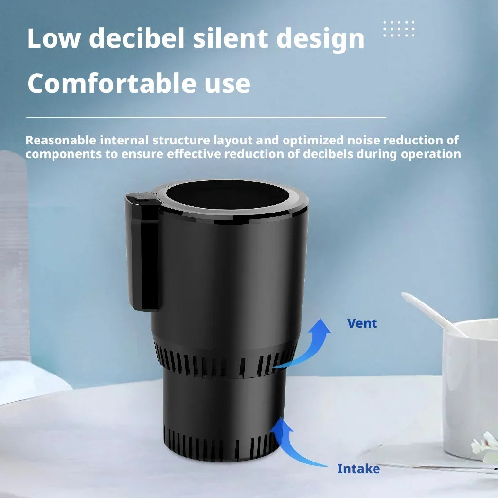 Tazza Intelligente per Auto – Riscaldamento e Raffreddamento Rapido, Mini Frigo 12V per Bevande Calde e Fredde