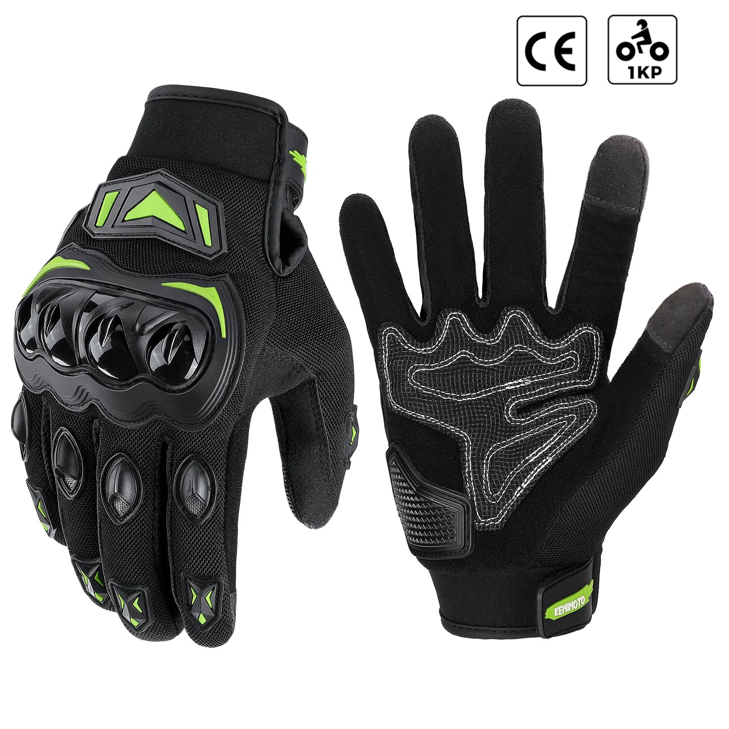 KEMITOUR Guanti Moto Estivi Touch Screen CE – Protezione MTB per Uomo e Donna