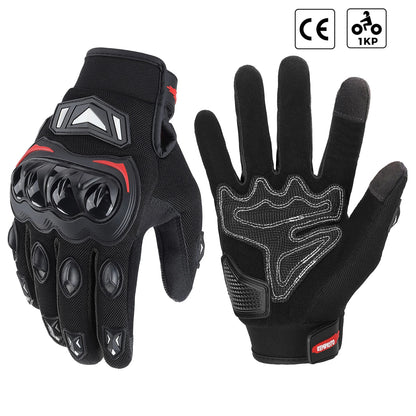 KEMITOUR Guanti Moto Estivi Touch Screen CE – Protezione MTB per Uomo e Donna