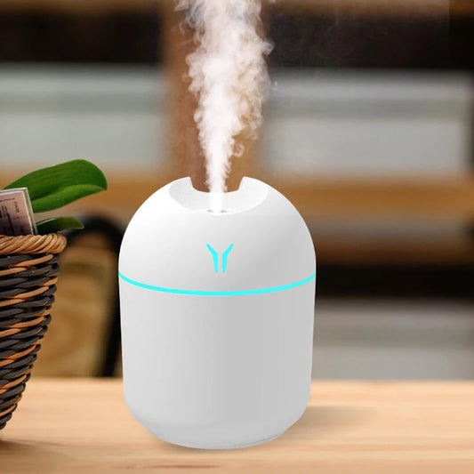 Umidificatore USB Mini 250ml – Diffusore Aromi per Auto e Casa con Luce LED Colorata