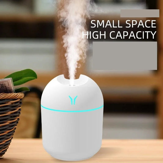 Umidificatore USB Mini 250ml – Diffusore Aromi per Auto e Casa con Luce LED Colorata