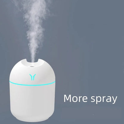 USB Mini Humidifier 250ml – Aroma Diffuser for Car and Home with Colorful LED Light