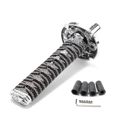 Pomello del Cambio JDM Katana 150mm – Spada Samurai con 4 Adattatori, Universale per Auto Manuale e Automatica