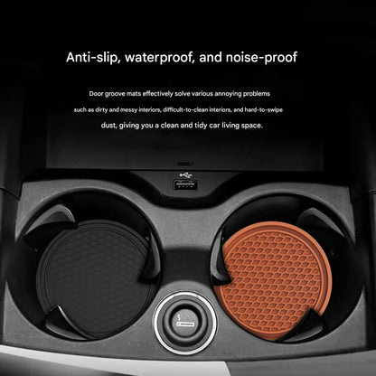 Portabicchieri Antiscivolo in Silicone per Auto – Inserto Universale per Portabevande
