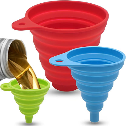Imbuto Motore Auto in Silicone Pieghevole – Universale per Olio, Carburante e Liquidi