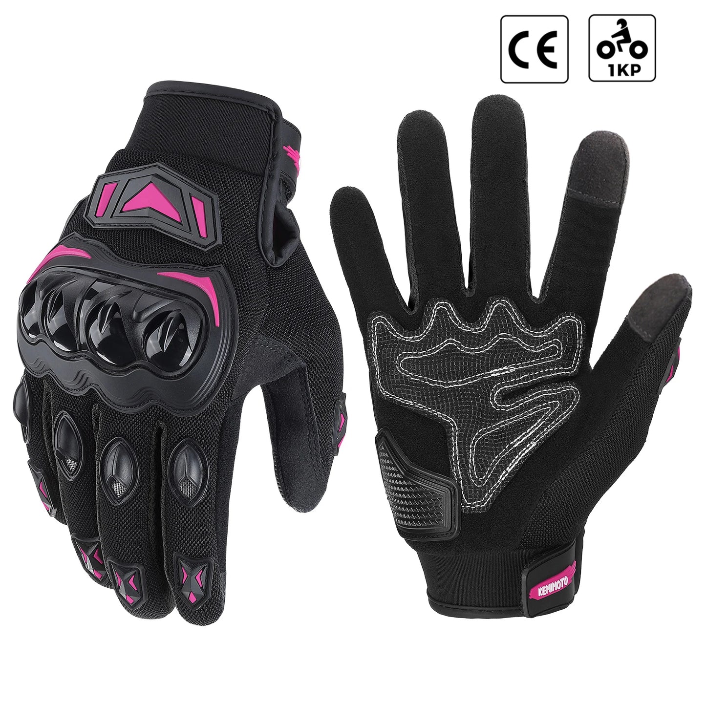 KEMITOUR Guanti Moto Estivi Touch Screen CE – Protezione MTB per Uomo e Donna
